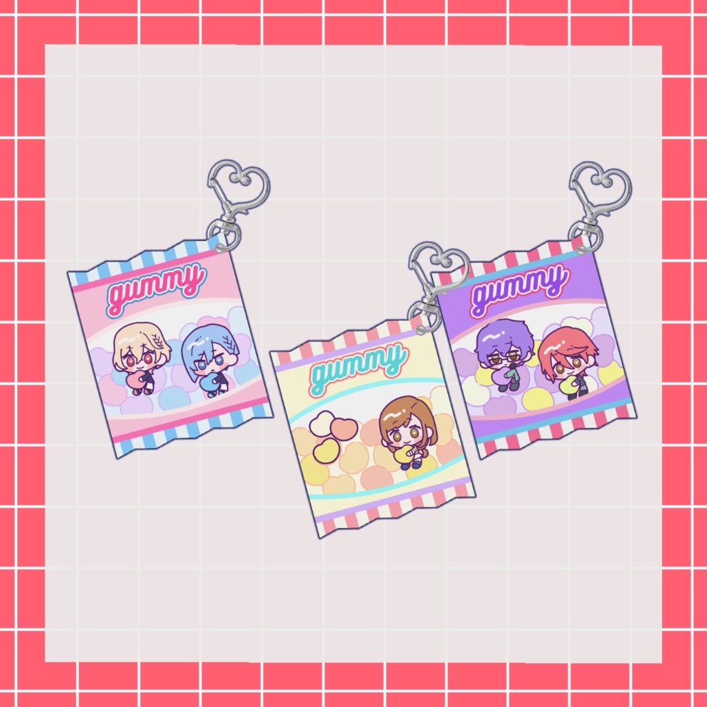 シャカシャカアクリルキーホルダー