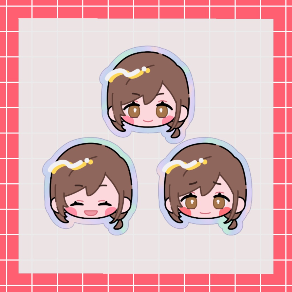 ホログラムフレークシール(朝日奈)