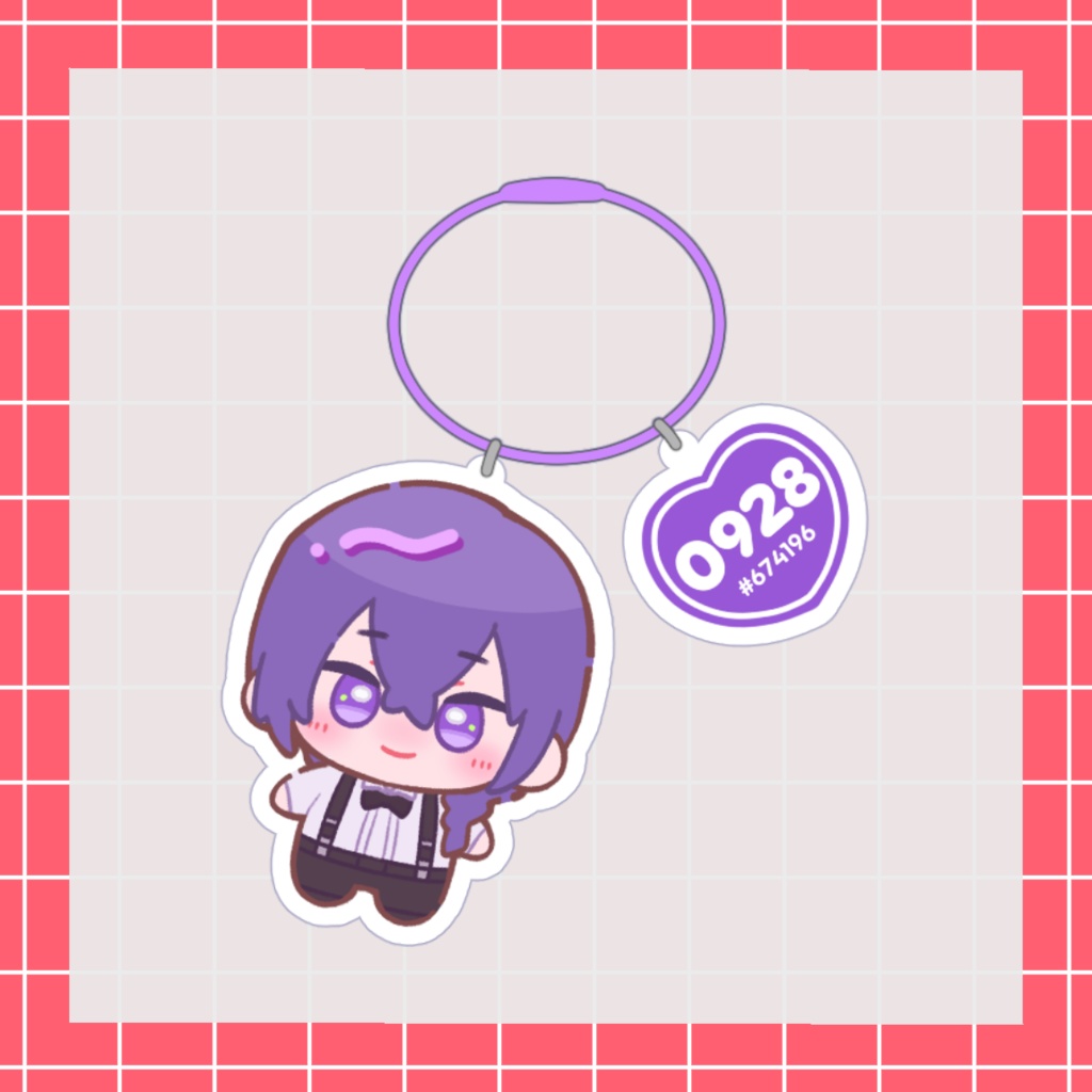 ぬい風アクリルキーホルダー