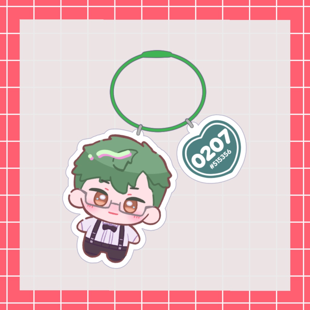 ぬい風アクリルキーホルダー