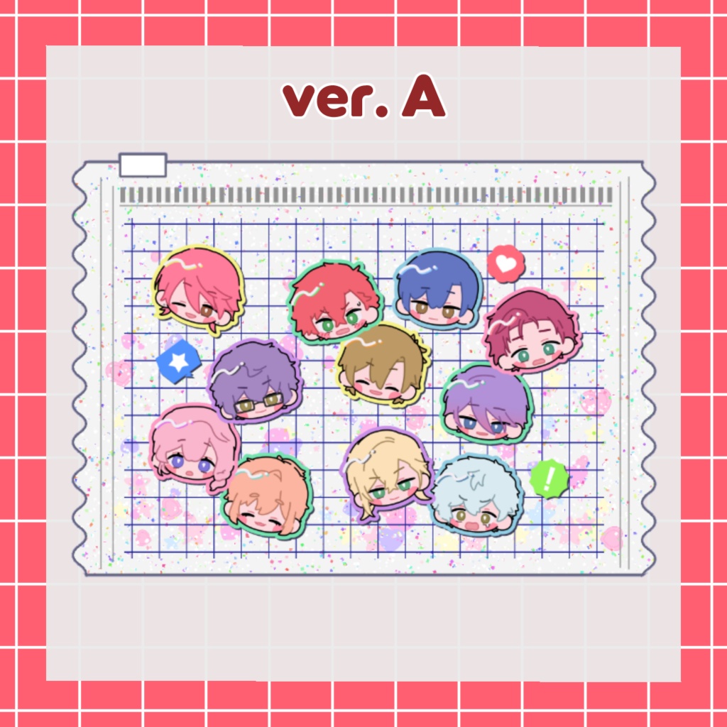 グリッター入りクリアポーチ