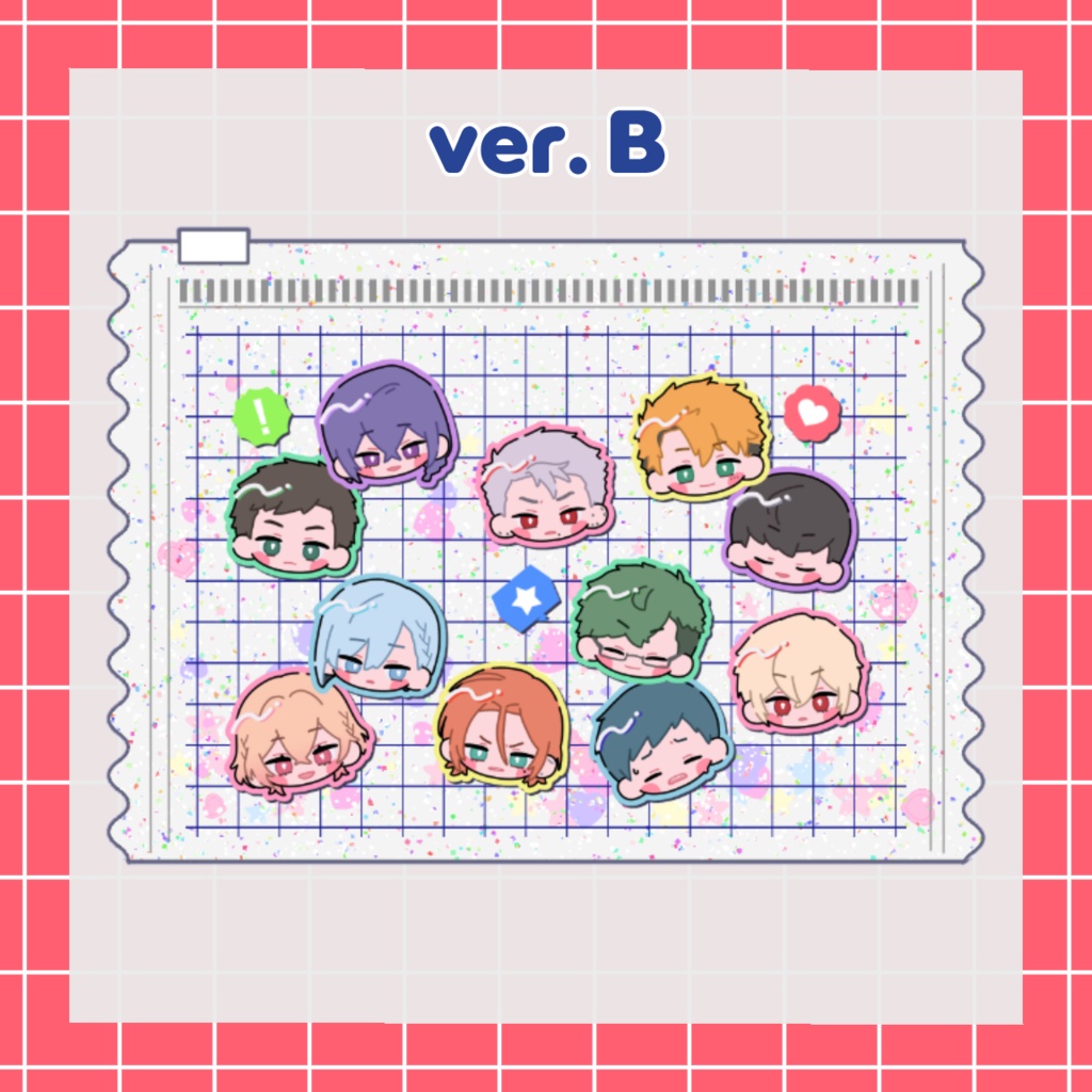 グリッター入りクリアポーチ