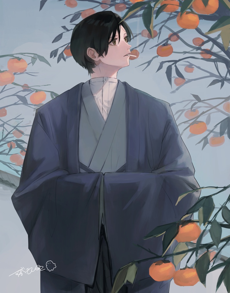 0号キャンバスアート『郷愁の詩人』