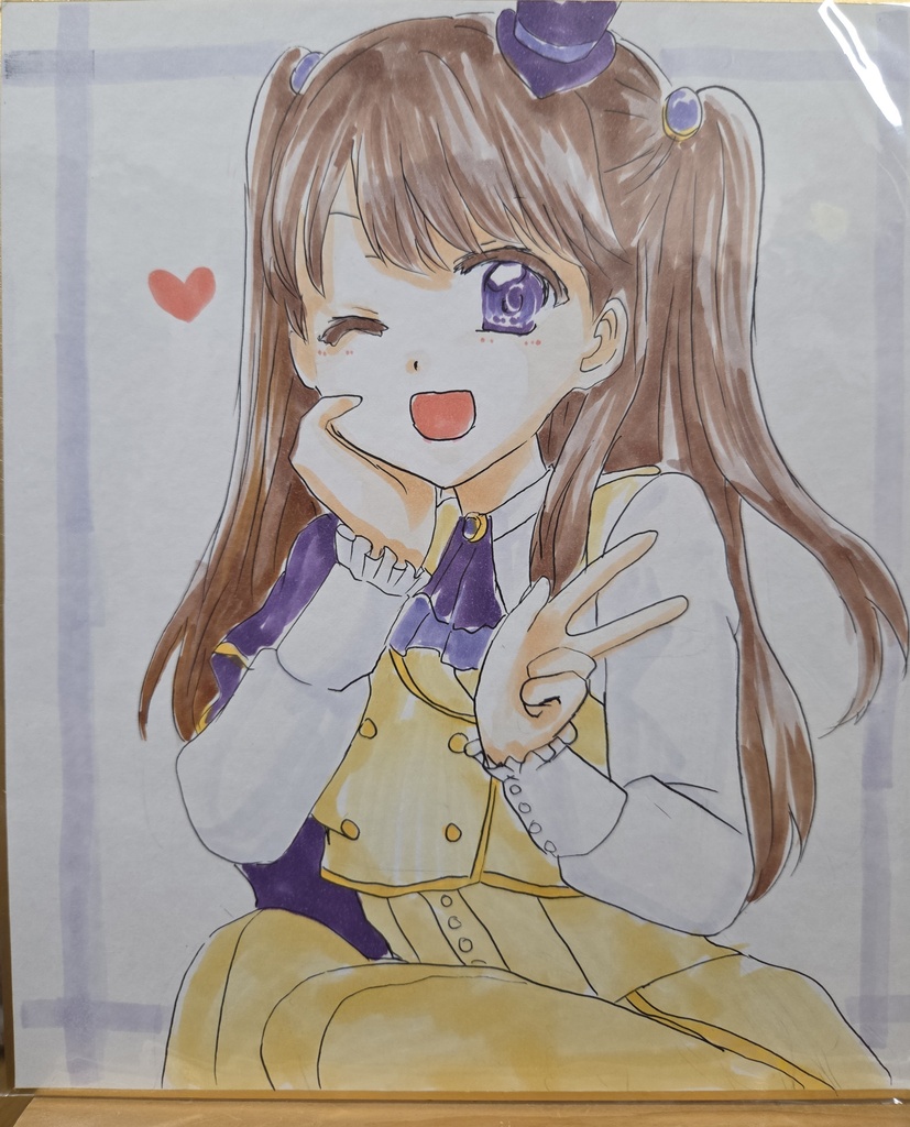 中サイズ色紙