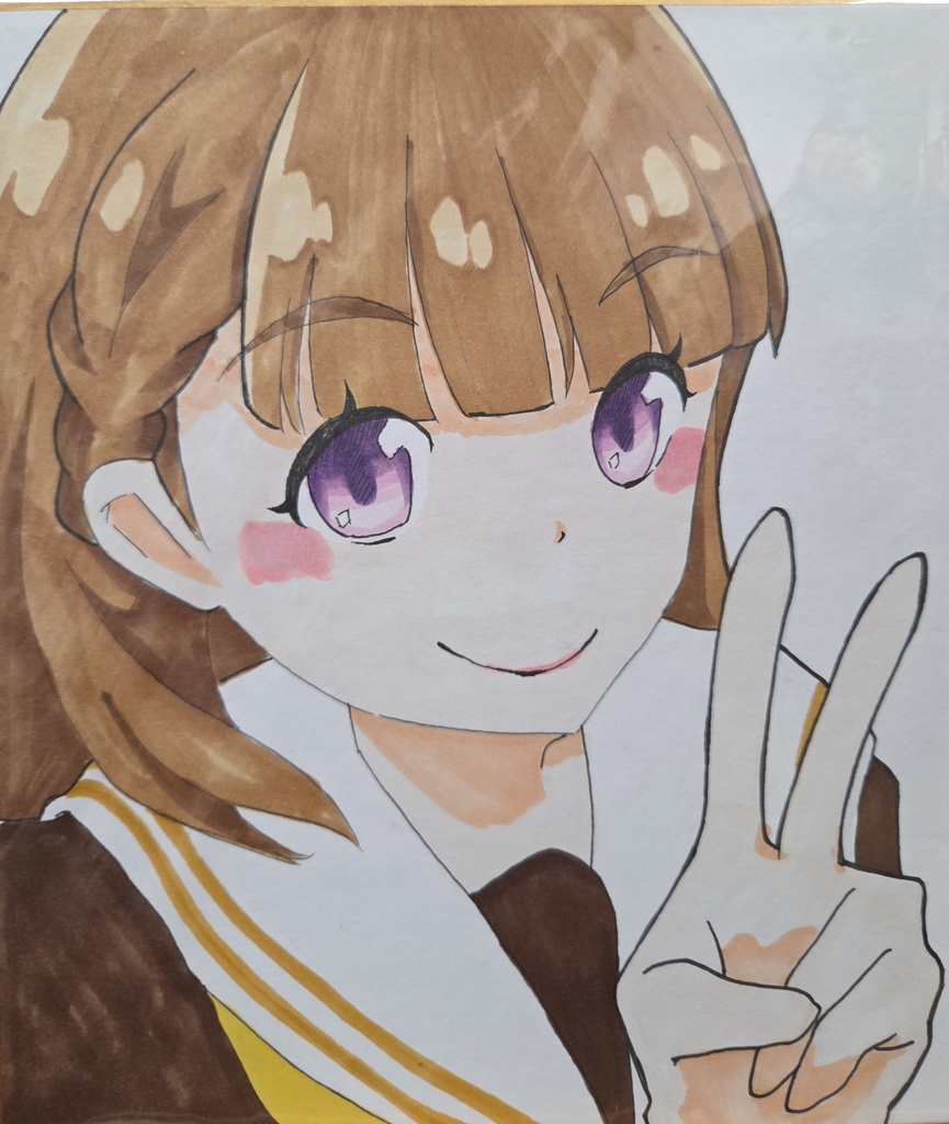 中サイズ色紙