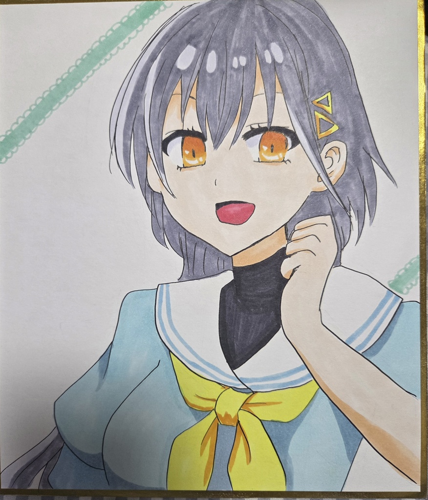 中サイズ色紙
