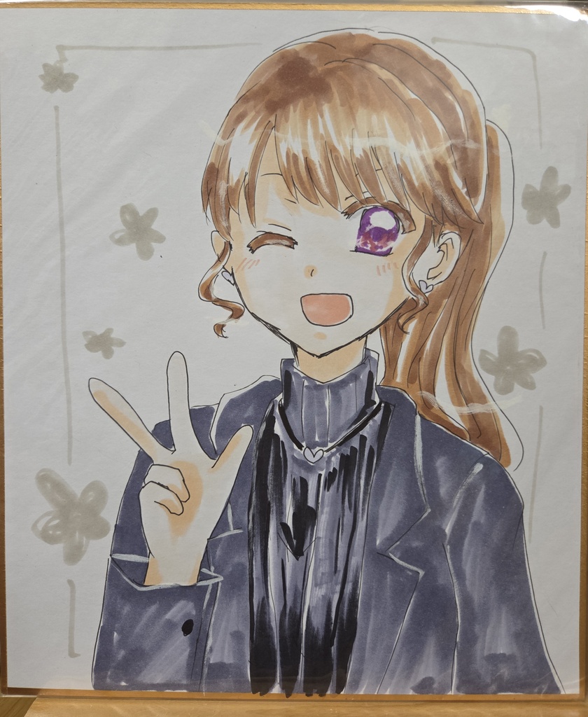 中サイズ色紙