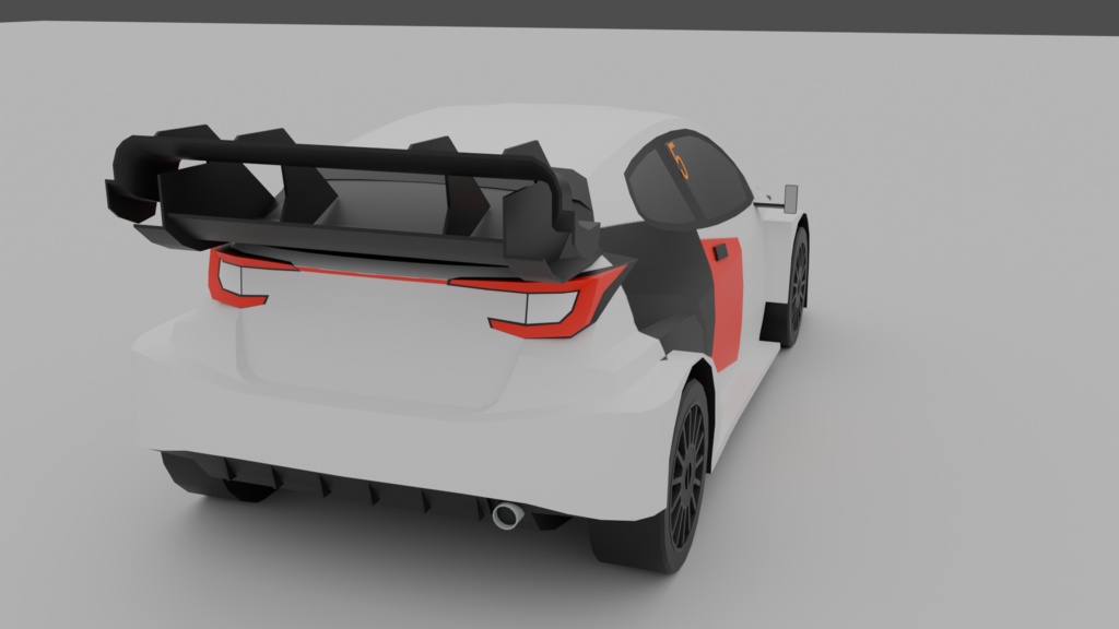 【商用可】3ドアハッチバックで4WDのバカ速いアレ【3Dモデル】