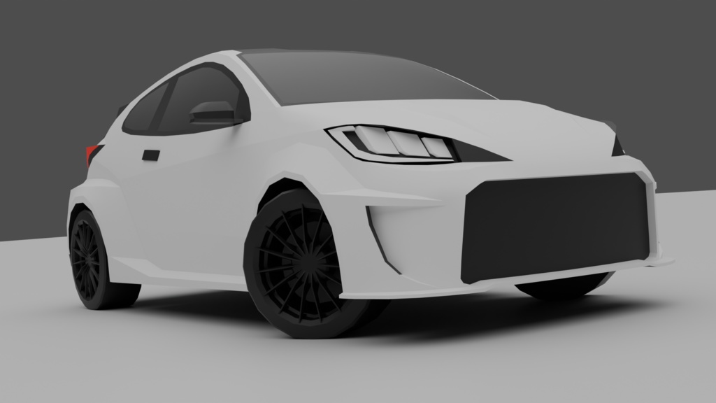 【商用可】3ドアハッチバックで4WDのバカ速いアレ【3Dモデル】