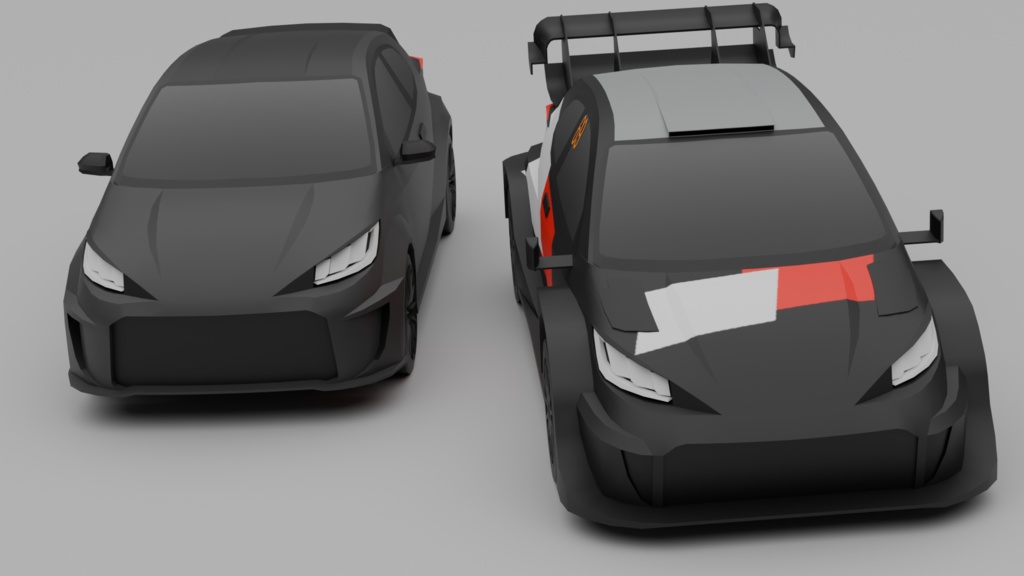 【商用可】3ドアハッチバックで4WDのバカ速いアレ【3Dモデル】