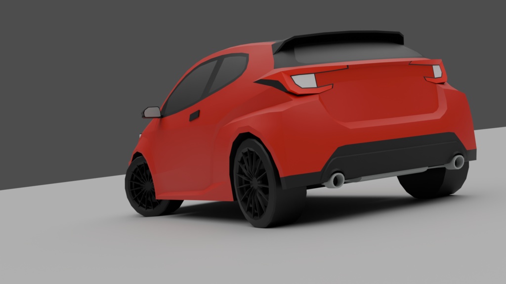 【商用可】3ドアハッチバックで4WDのバカ速いアレ【3Dモデル】