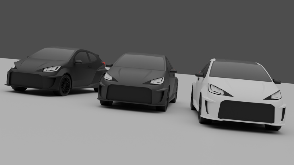 【商用可】3ドアハッチバックで4WDのバカ速いアレ【3Dモデル】