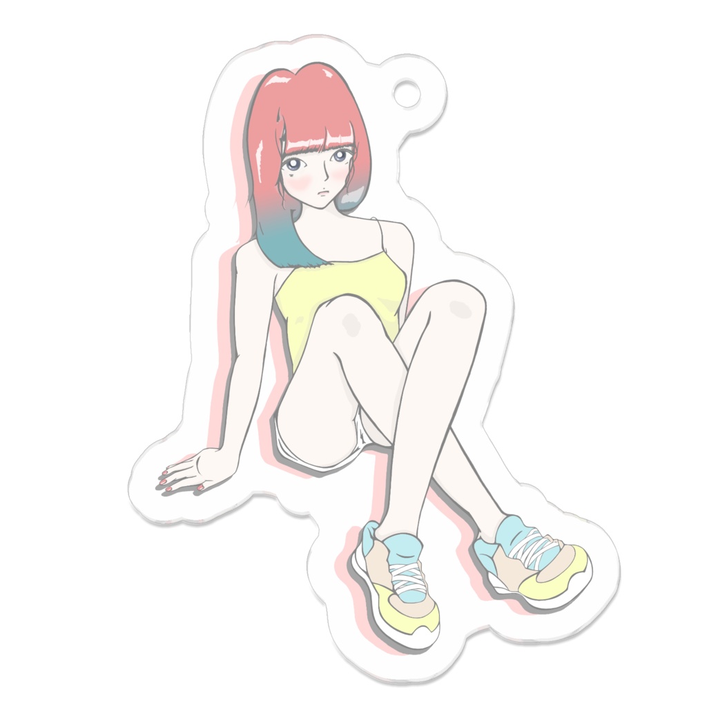 pop girl summer Acryl key folder