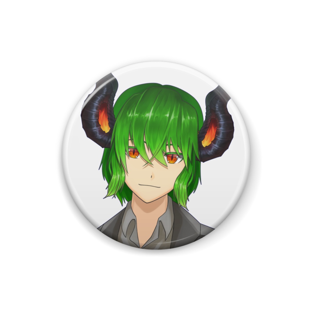 魔竜メロン缶バッジ