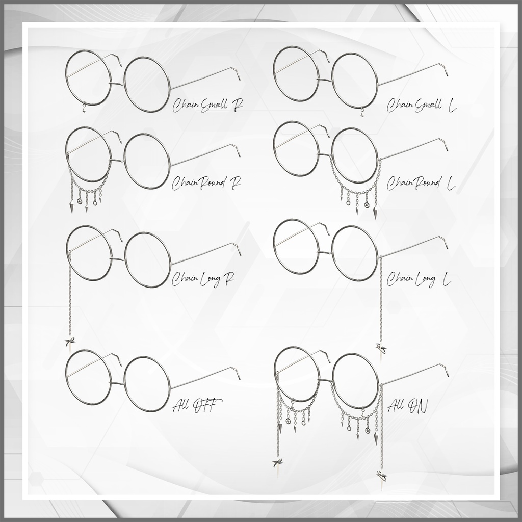 【 水瀬 / 森羅 】 Chain Glasses ⭒ Eyewear