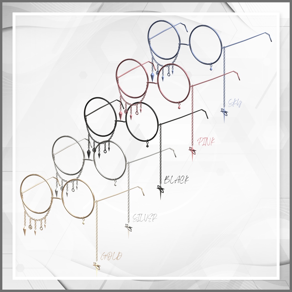 【 水瀬 / 森羅 】 Chain Glasses ⭒ Eyewear
