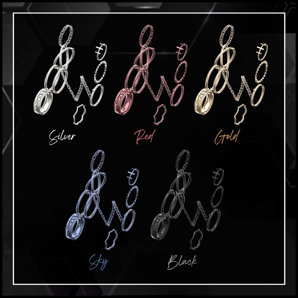 【 水瀬 / 森羅 】 Ring set