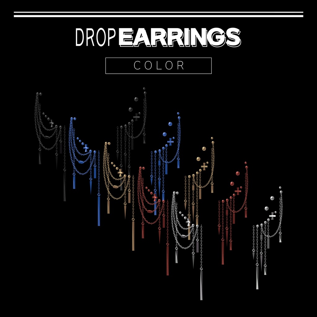 【 6 Avatar 】 Drop Earrings