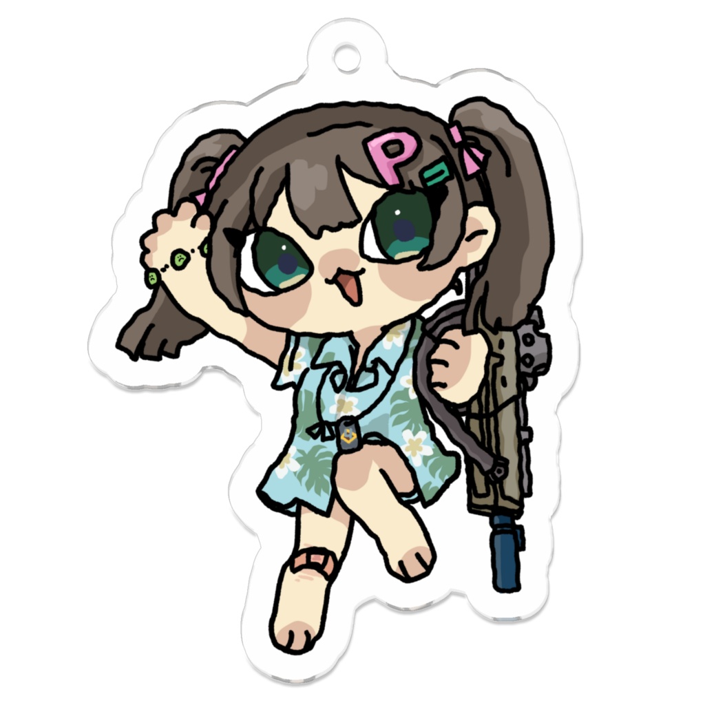 【全4種】P4アロハ女&らぶ&にゃにゃにゃ~ん アクキー