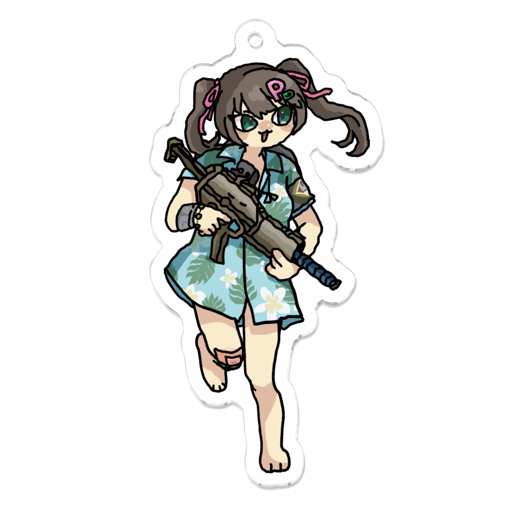 【全4種】P4アロハ女&らぶ&にゃにゃにゃ~ん アクキー