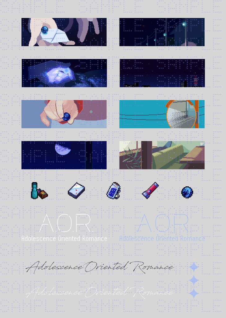 A.O.R. クリアしおり+クリアシール セット