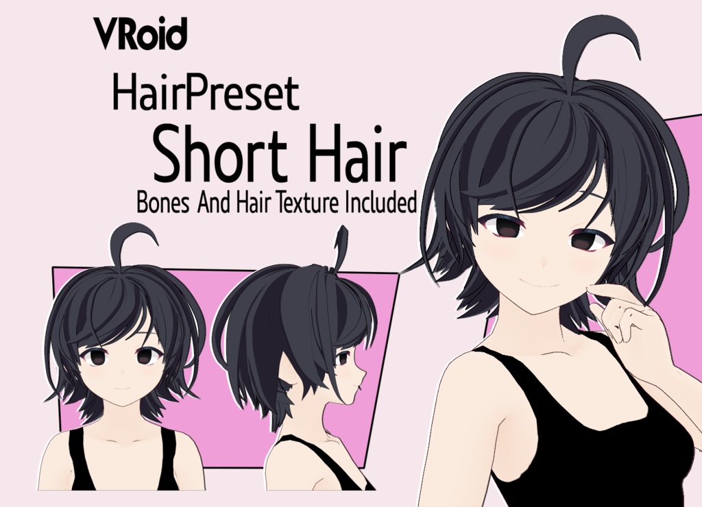 VRoid - Short Hair Preset