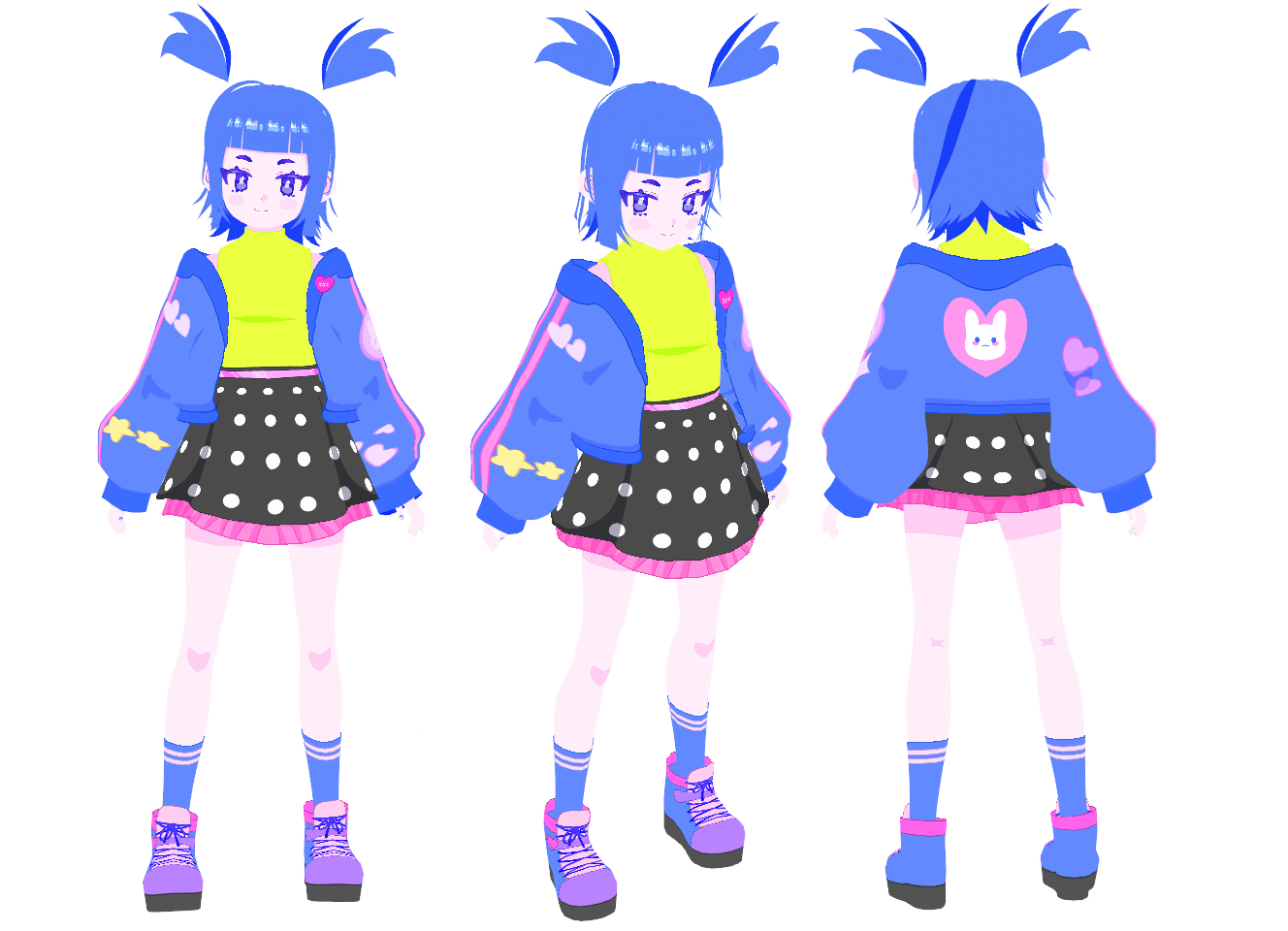Vroid Model - P2U BUDGET Kawaii Girl - acidicdollz - BOOTH