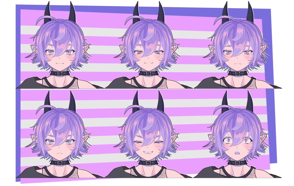 VRoid Model - Pastel Goth E-boy