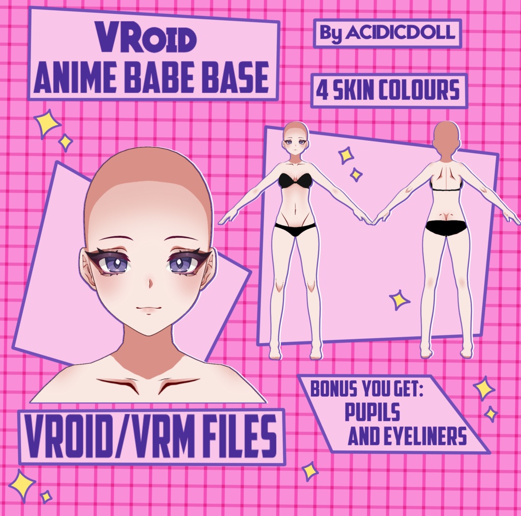 VROID MODEL - Anime Babe Base 