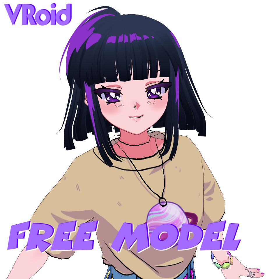 FREE - VRoid Model 90s Anime Vibes