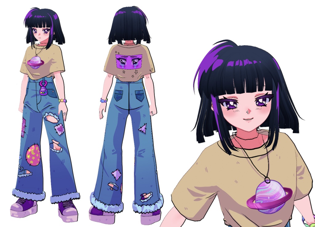 FREE - VRoid Model 90s Anime Vibes