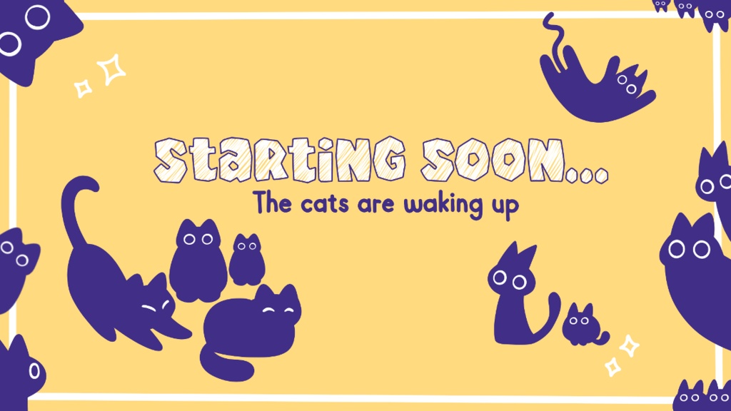 Stream Overlay - Cats Cats Catsss