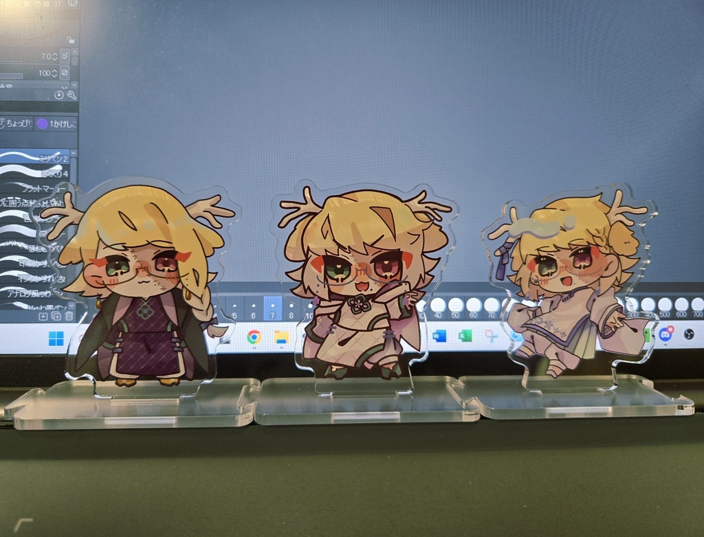 長谷川みかん三変化連結アクスタ