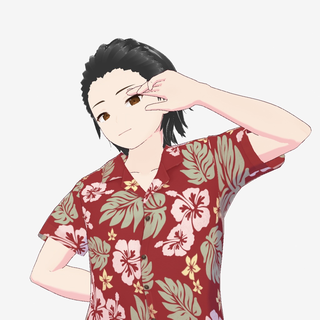 【Vroid用】やんちゃオールバック