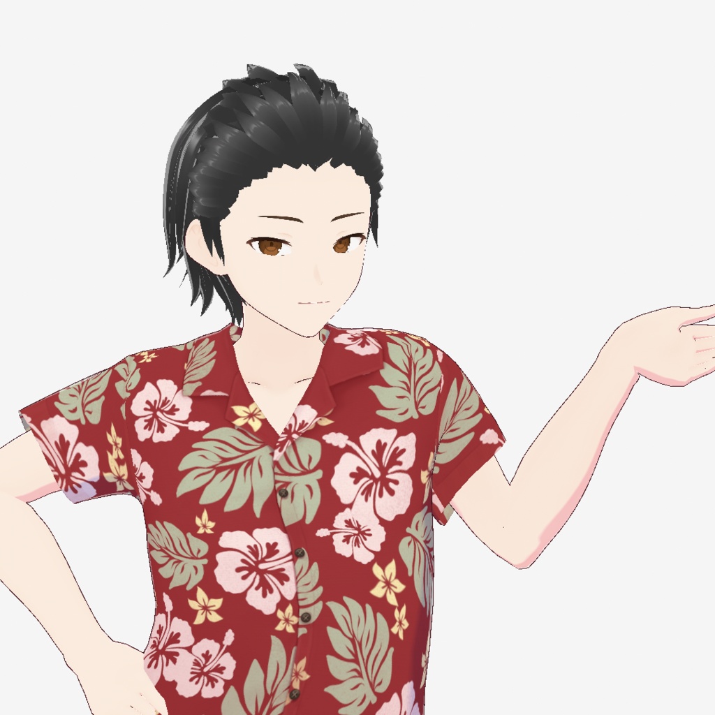 【Vroid用】やんちゃオールバック