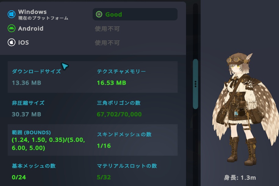 【VRChat想定アバター】ポスト-Post-