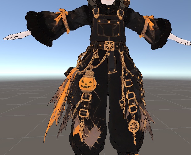 【VRChat想定モデル】クロック_Clock【ハロウィンVer.】