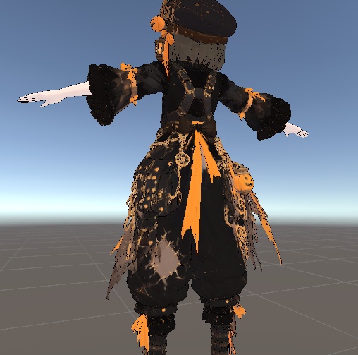 【VRChat想定モデル】クロック_Clock【ハロウィンVer.】