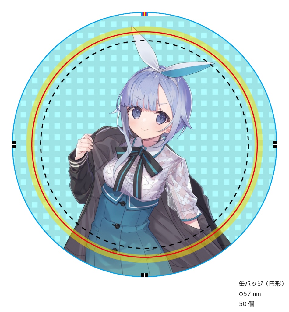 【5種類パック】アエルちゃん2周年記念缶バッジ