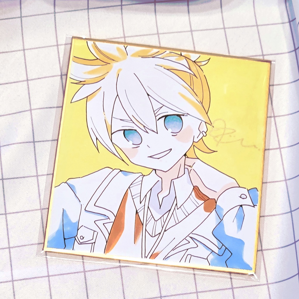 【超ボーマス62】鏡音レン 直筆ミニ色紙