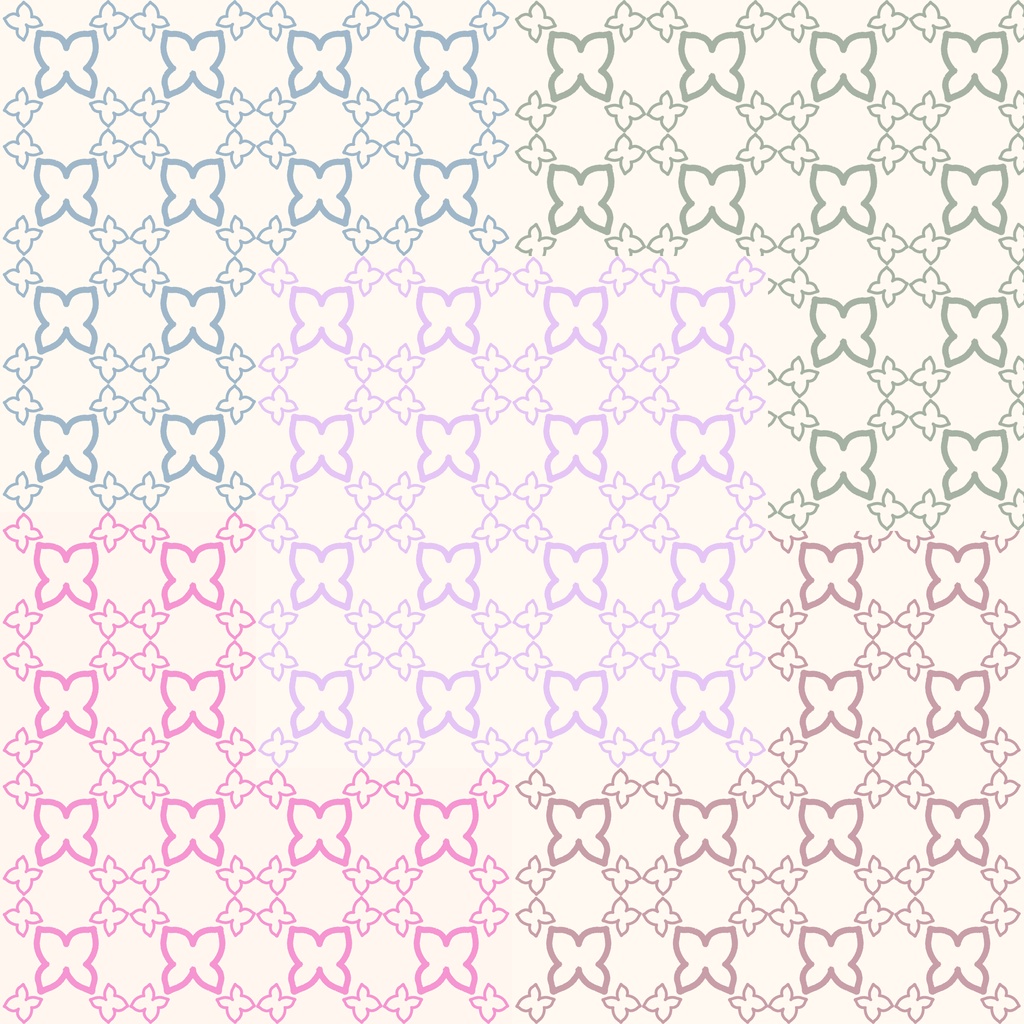 Hand-Drawn Butterfly Seamless Design Paper 40 Sheets (Digital Paper / PNG)
