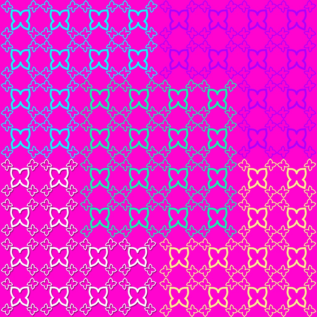 Hand-Drawn Butterfly Seamless Design Paper 40 Sheets (Digital Paper / PNG)