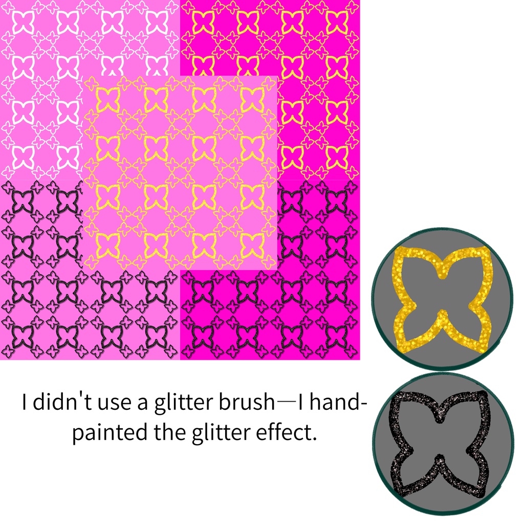 Hand-Drawn Butterfly Seamless Design Paper 40 Sheets (Digital Paper / PNG)