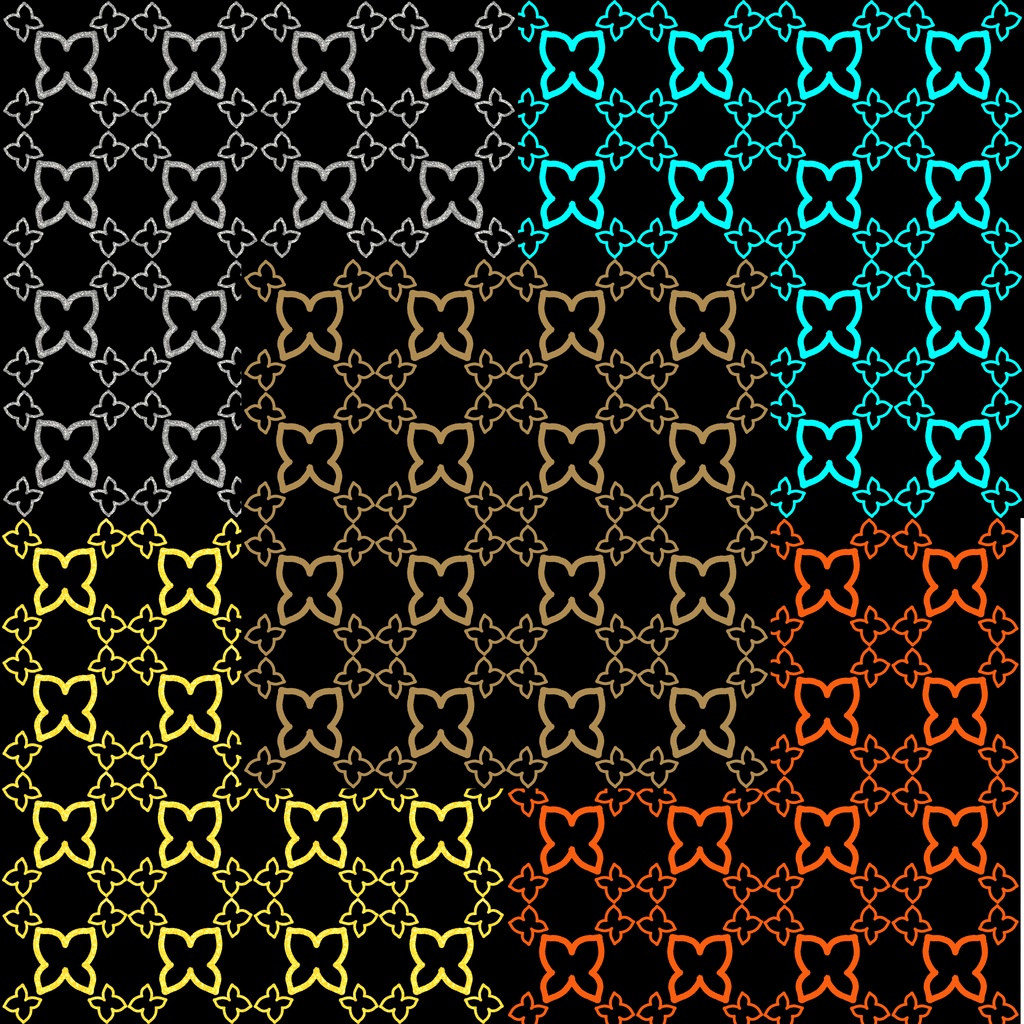 Hand-Drawn Butterfly Seamless Design Paper 40 Sheets (Digital Paper / PNG)