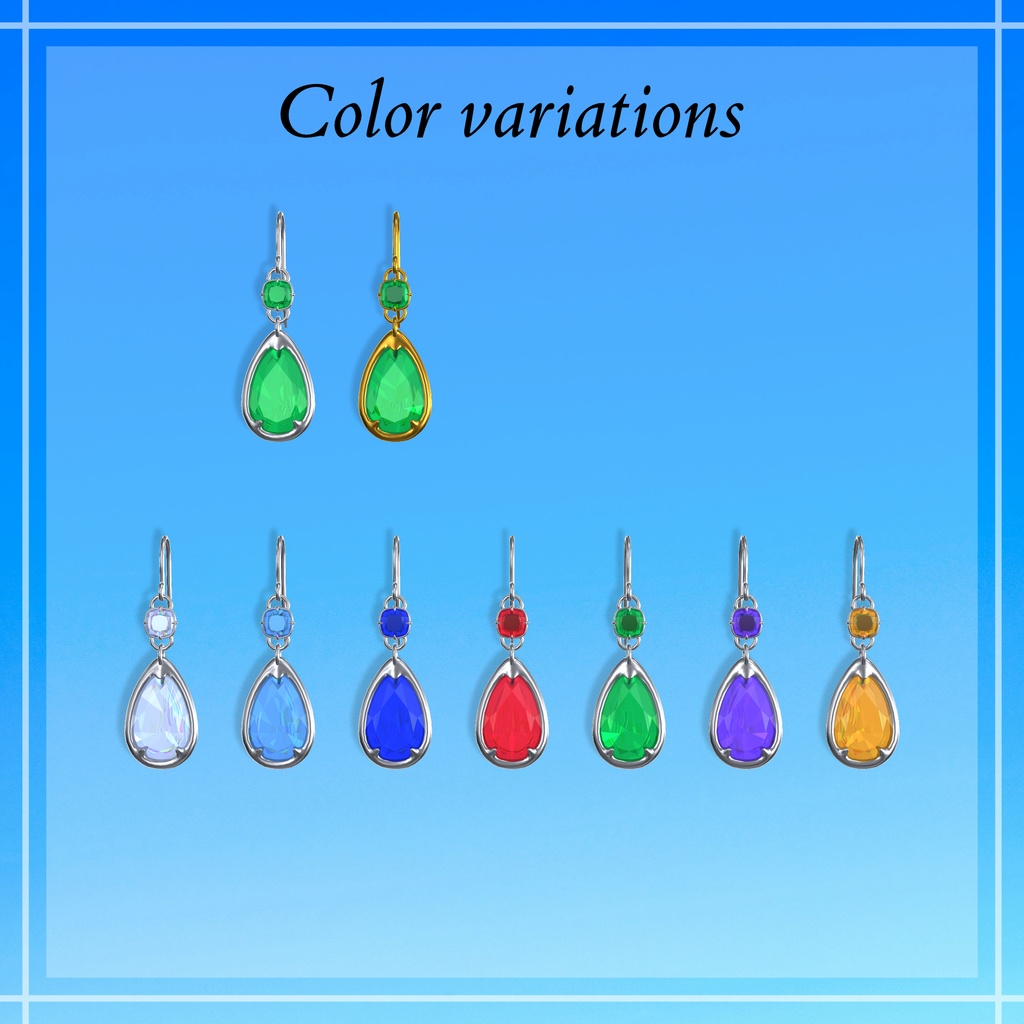 Azure Drop Earrings