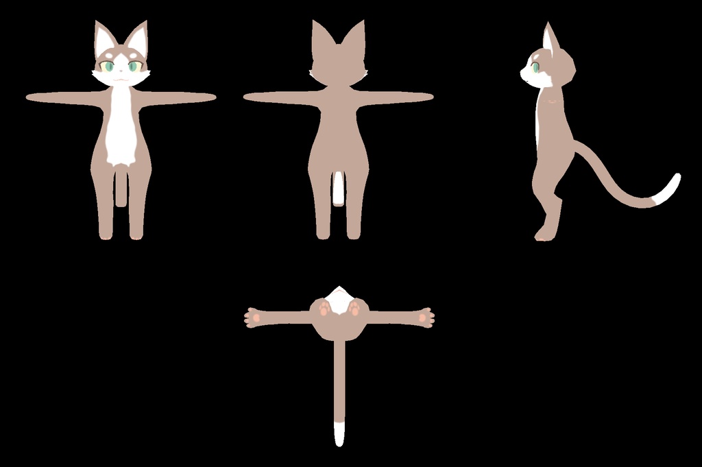 VRchat向けオリジナル3Dモデル「キャスパー」