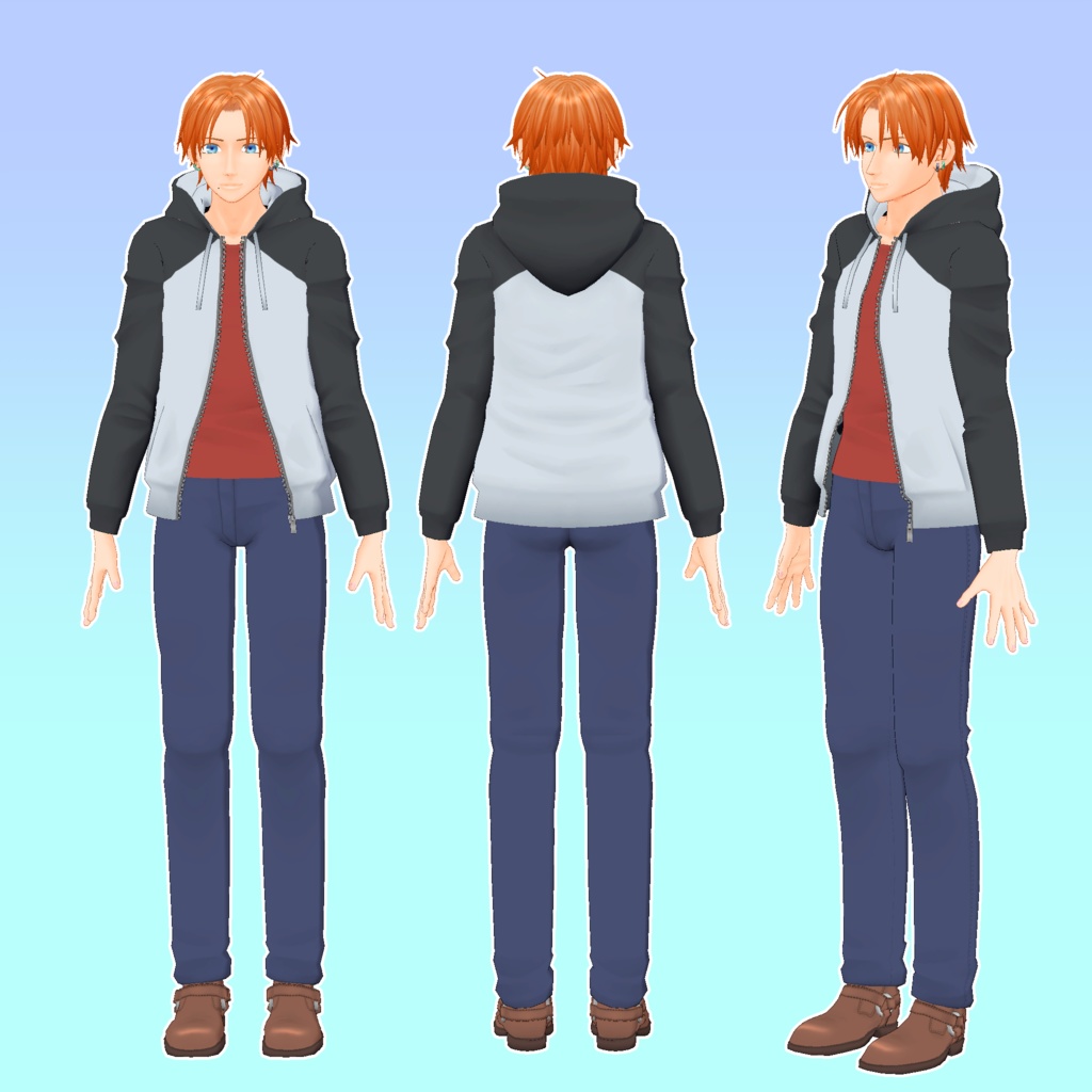 【無料版あり】竹流式オリジナル3Dモデル「エドウィン」