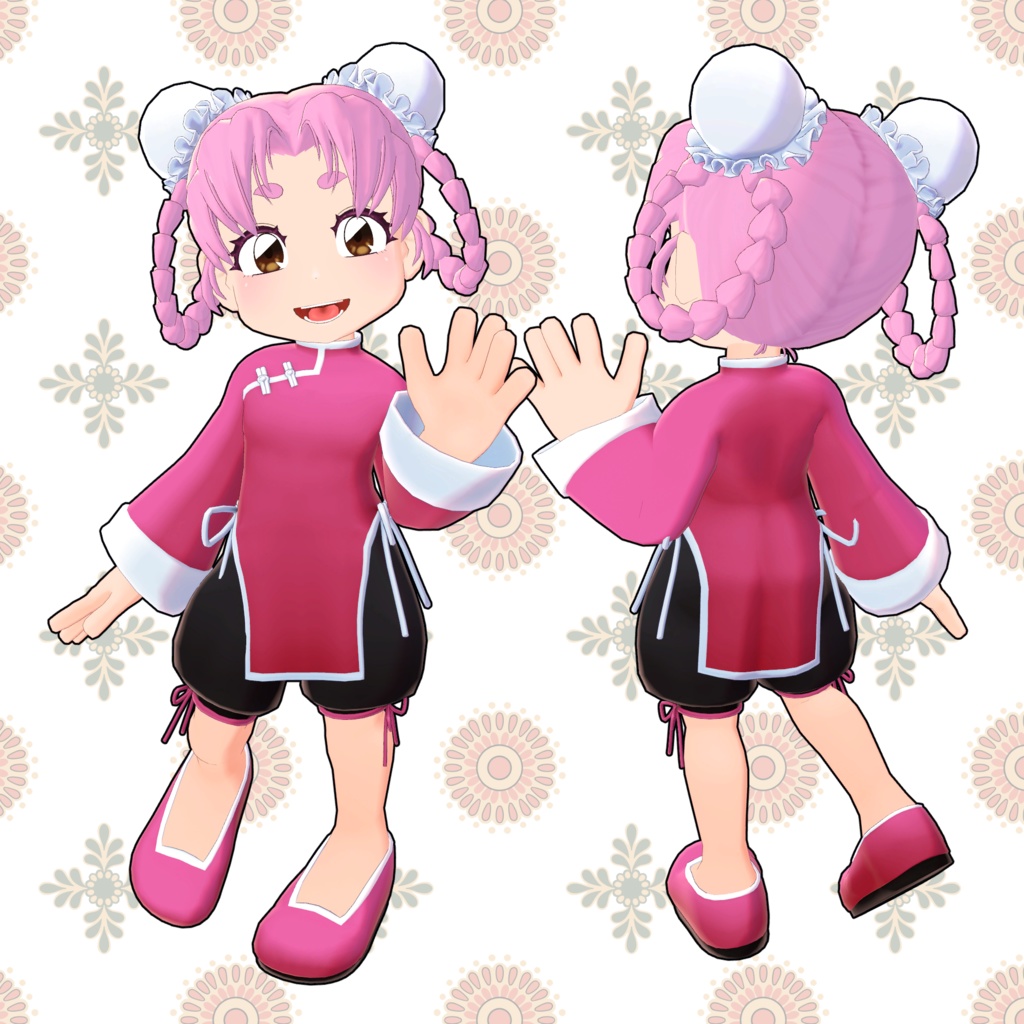 竹流式オリジナル3Dモデル「桃芳」 #MTBody