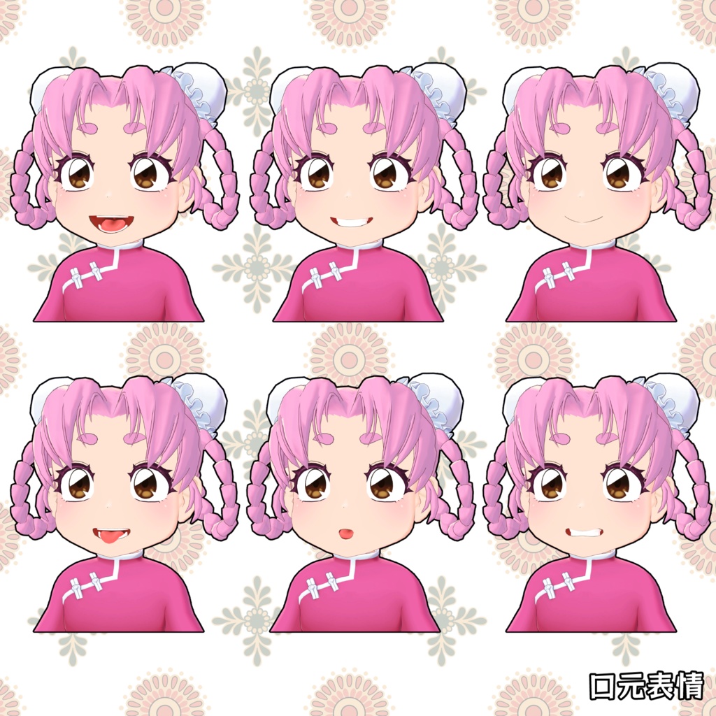 竹流式オリジナル3Dモデル「桃芳」 #MTBody