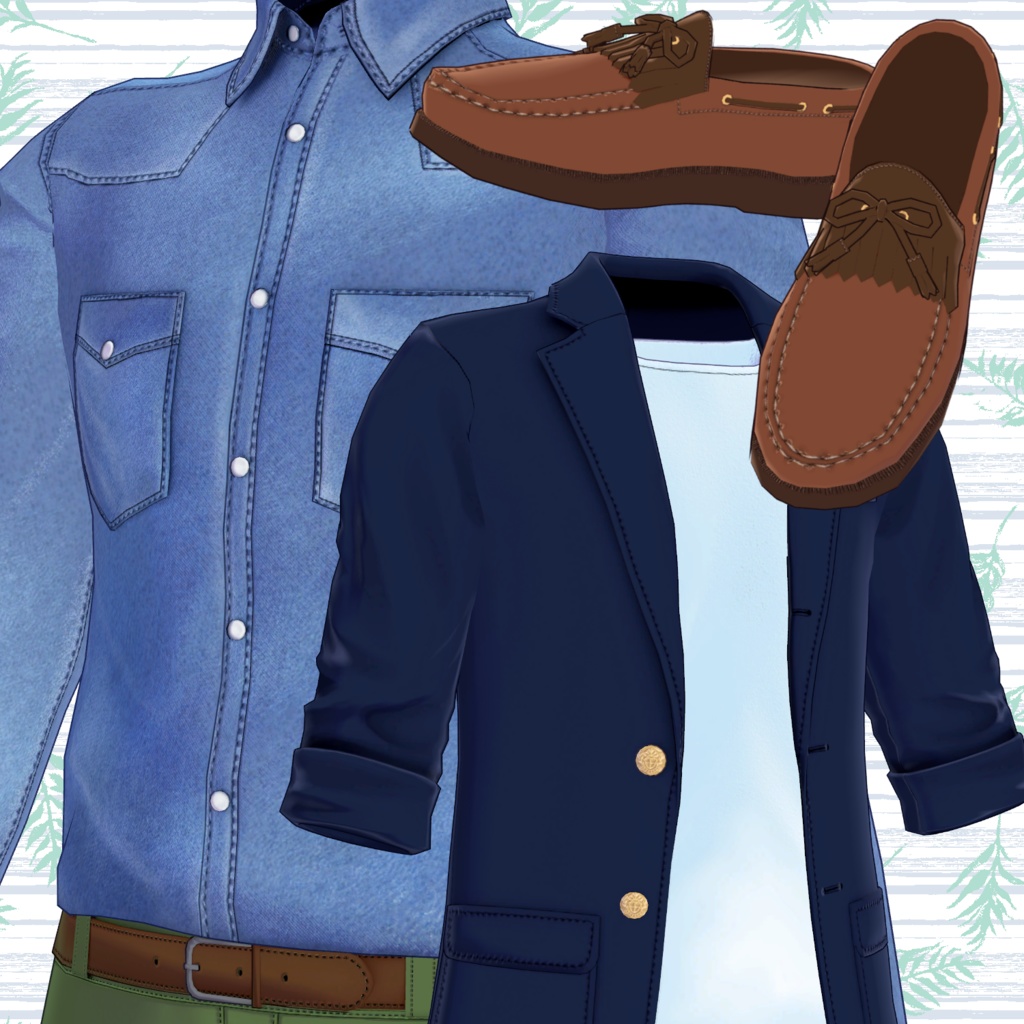 竹流式スポーツジャケットスタイル